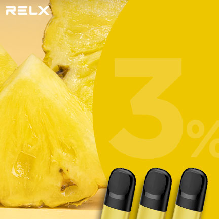RELX煙彈五代 悅刻原裝正品（菠蘿旋風）3入