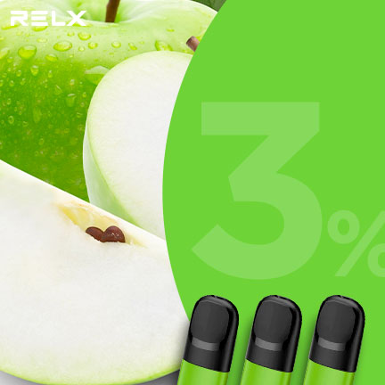 RELX煙彈五代 悅刻原裝正品（脆青蘋）3入