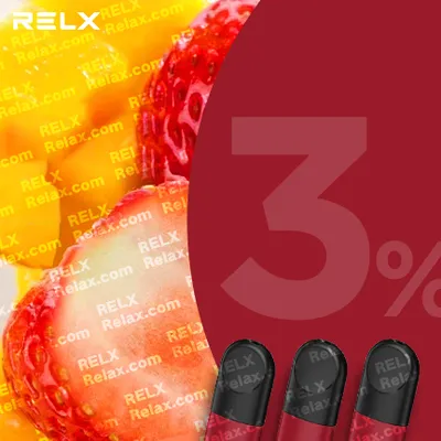 RELX煙彈四代 悅刻原裝正品（草莓香芒芒）3入
