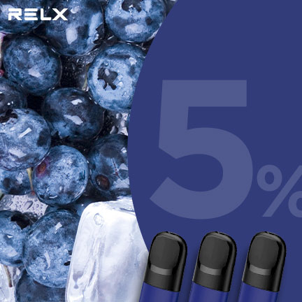 RELX煙彈五代 悅刻原裝正品（冰魄藍莓煙）3入