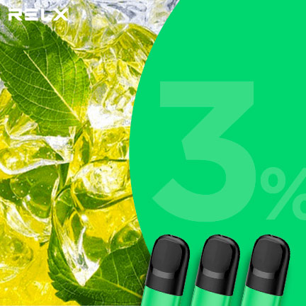 RELX煙彈五代 悅刻原裝正品（冷泡綠妍）3入