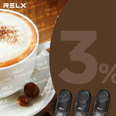 RELX煙彈六代 悅刻原裝正品（榛咖啡）3入