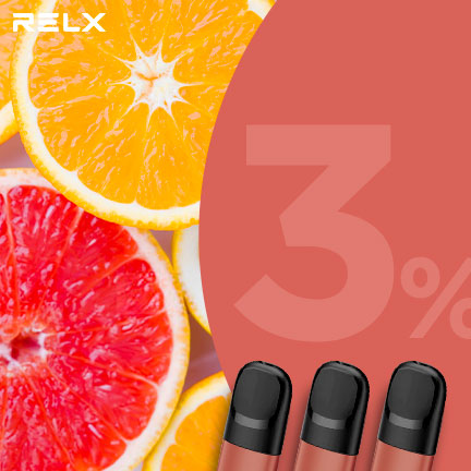 RELX煙彈五代 悅刻原裝正品（橘香柚惑）3入