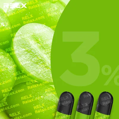 RELX煙彈四代 悅刻原裝正品（爽脆青葡萄）3入