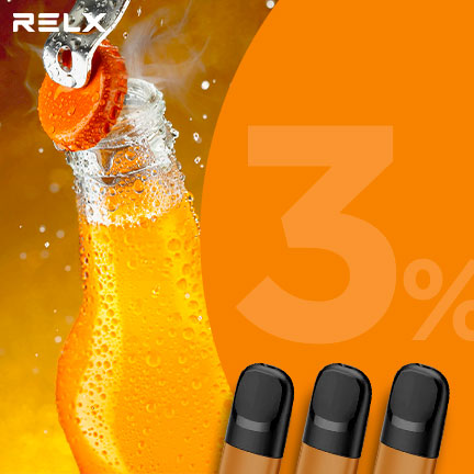 RELX煙彈五代 悅刻原裝正品（橘子汽水）3入