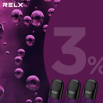 RELX煙彈五代 悅刻原裝正品（冰搖黑加侖）3入