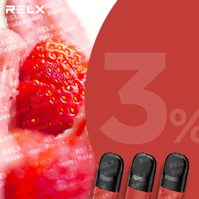 RELX煙彈五代 悅刻原裝正品（草莓沙冰）3入