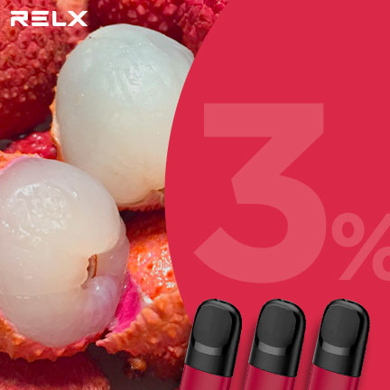 RELX煙彈五代 悅刻原裝正品（玫瑰荔枝）3入