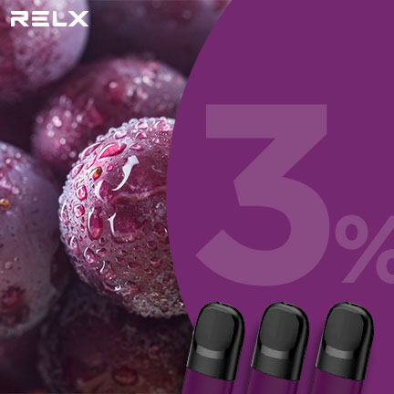 RELX煙彈五代 悅刻原裝正品（多汁葡萄）3入